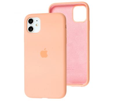 Чохол для iPhone 11 Silicone Full оранжевий / grapefruit