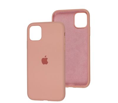 Чохол для iPhone 11 Silicone Full рожевий / peach