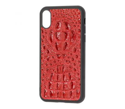 Чохол для iPhone Xs Max Genuine Leather Horsman червоний