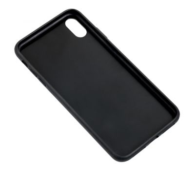 Чохол для iPhone Xs Max Leather with чорний 3369817
