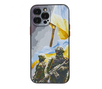 Чохол для iPhone 13 Pro Max WAVE Ukraine Shadow Matte warriors of light