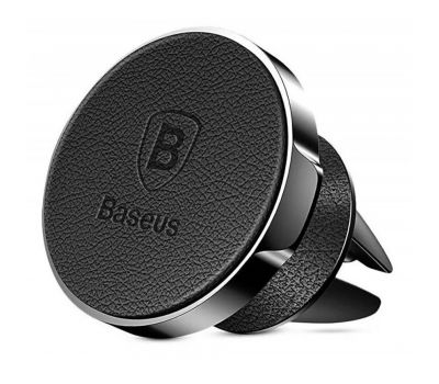 Тримач для мобільного Baseus 360 Magnetic Mount Leather чорний 3369161