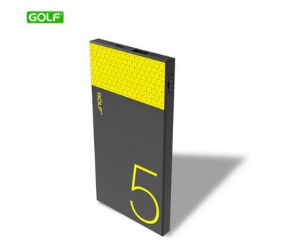 Зовнішній акумулятор power bank Golf Hive5 5000mAh black-yellow