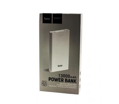 Зовнішній акумулятор power bank Hoco B12 Khaki Style 13000 mAh white 337256