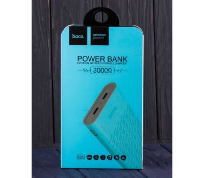 Зовнішній акумулятор power bank Hoco B18 Wen Nai 30000 mAh blue 337863