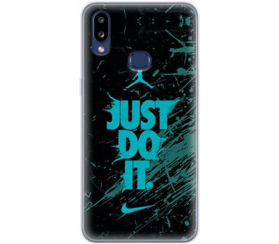 Чохол для Samsung Galaxy A10s (A107) MixCase логотип лого спорт на чорному