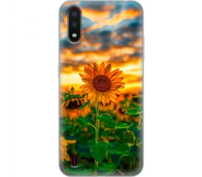 Чохол для Samsung Galaxy A01 (A015) MixCase осінь поле соняшників