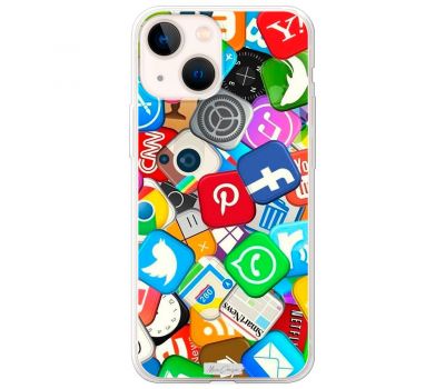 Чохол для iPhone 13 MixCase логотип лого соц.мережі