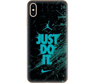 Чохол для iPhone XS Max MixCase логотип лого спорт на чорному