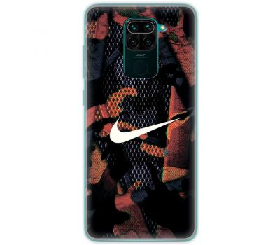 Чохол для Xiaomi Redmi Note 9 MixCase логотип лого спортивний темний