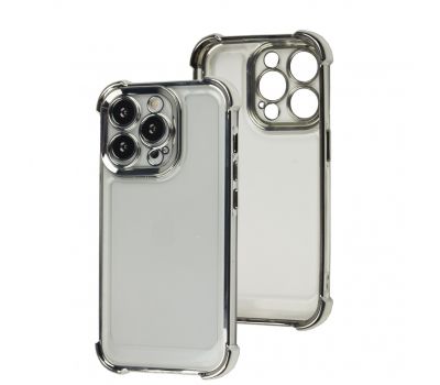 Чохол для iPhone 14 Pro Armored color silver