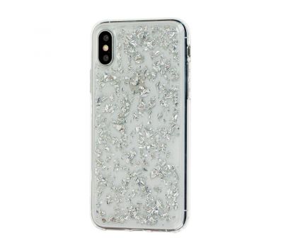 Чохол Confetti fashion для iPhone X / Xs сріблястий