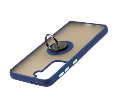 Чохол для Samsung Galaxy S21+ (G996) LikGus Edging Ring синій 3374391