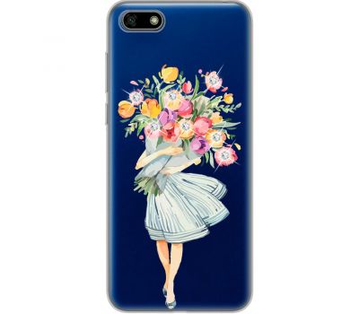 Чохол для Huawei Y5 2018 MixCase стрази квіти у банці