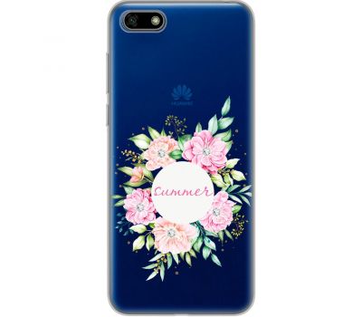 Чохол для Huawei Y5 2018 MixCase стрази літні квіти