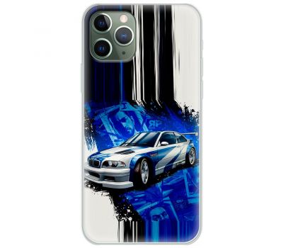 Чохол для iPhone 11 Pro Max MixCase авто бмв на синьому