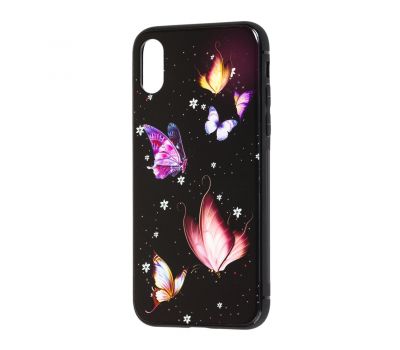 Чохол для iPhone Xs Max glass метелика 3375173