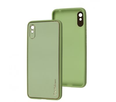 Чохол для Xiaomi Redmi 9A Leather Xshield pistachio