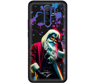 Чохол для Xiaomi Redmi 9 MixCase Новий рік гламурний Святий Миколай