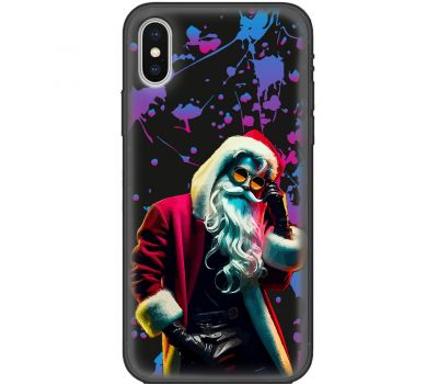 Чохол для iPhone Xs Max MixCase Новий рік гламурний Святий Миколай