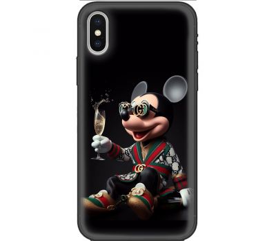 Чохол для iPhone Xs Max MixCase Новий рік гламурний Міккі