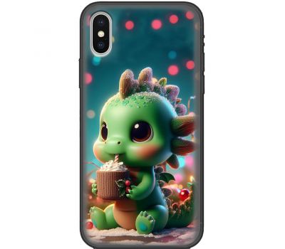 Чохол для iPhone X / Xs MixCase Новий рік дракончик