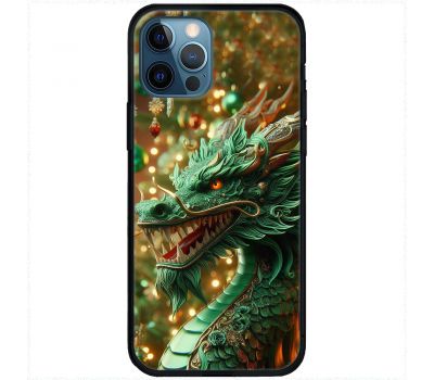 Чохол для iPhone 12 Pro MixCase Новий рік green Dragon