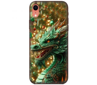 Чохол для iPhone Xr MixCase Новий рік green Dragon