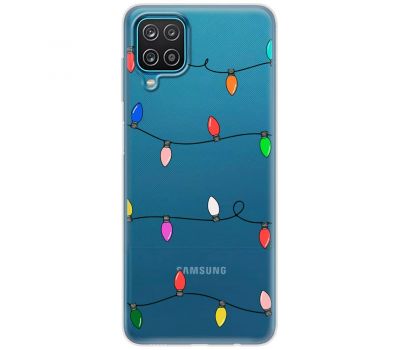 Чохол для Samsung Galaxy A12 / M12 MixCase Новий рік кольорова гірлянда