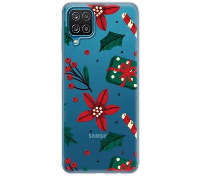 Чохол для Samsung Galaxy A12 / M12 MixCase Новий рік патерн омела