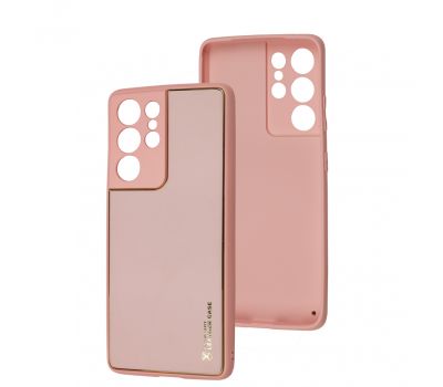 Чохол для Samsung Galaxy S21 Ultra (G998) Leather Xshield pink