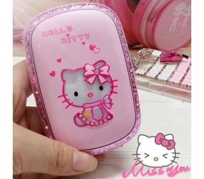 Зовнішній акумулятор Power Bank MD Hello Kitty Swarovski 12000mAh pink