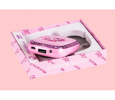 Зовнішній акумулятор Power Bank MD Hello Kitty Swarovski 12000mAh pink 338266