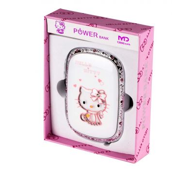 Зовнішній акумулятор Power Bank MD Hello Kitty Swarovski 12000mAh white 338269