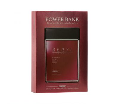 Зовнішній акумулятор PowerBank Remax RPP-69 Beryl 8000 mAh red 338796