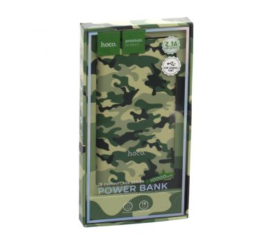 Зовнішній акумулятор Power Bank Hoco J9 Camouflage 10000 mAh green 338142