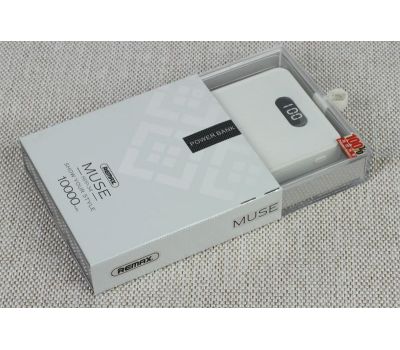 Зовнішній акумулятор Power Bank Remax Muse RPP-34 10000 mAh white 338478