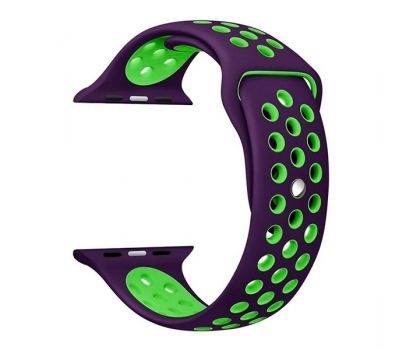 Ремінець для Apple Watch Sport Nike+ 38mm / 40mm фіолетово-зелений 3380724