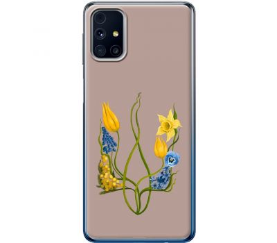 Чохол для Samsung Galaxy M31s (M317) MixCase патріотичні квіти у формі г