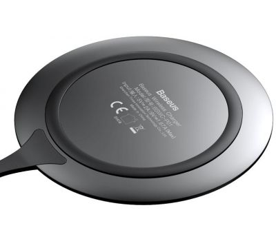 Бездротовий ЗП Baseus Metal Wireless Charger Tarnish WXJS-A1 чорний 3380257