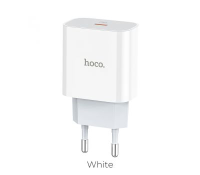 Мережевий ЗП адаптер Hoco C76A Type-C 3A QC3.0 18W білий 3380653