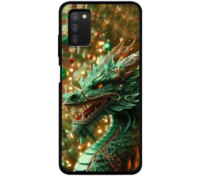 Чохол для Samsung Galaxy A03s (A037) MixCase Новий рік green Dragon