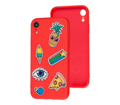 Чохол для iPhone Xr Wave Fancy color style pineapple/red