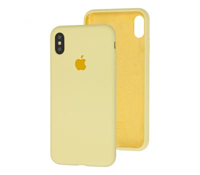 Чохол для iPhone Xs Max Silicone Full жовтий / mellow yellow
