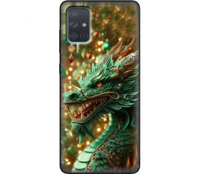 Чохол для Samsung Galaxy A71 (A715) MixCase Новий рік green Dragon