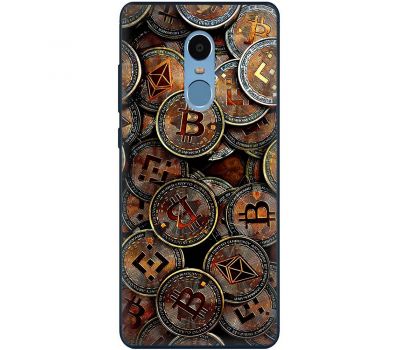 Чохол для Xiaomi Redmi Note 4 / 4x MixCase гроші bitcoins