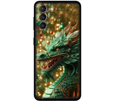 Чохол для Samsung Galaxy S21 FE (G990) MixCase Новий рік green Dragon