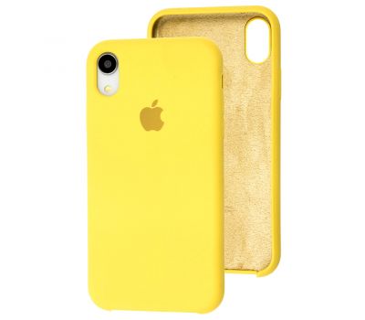 Чохол silicone case для iPhone Xr canary yellow