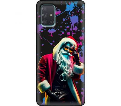 Чохол для Samsung Galaxy A71 (A715) MixCase Новий рік гламурний Святий Миколай