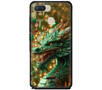 Чохол для Xiaomi Redmi 6 MixCase Новий рік green Dragon